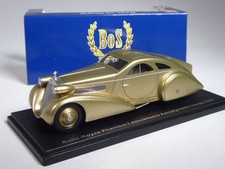 (KI-03-42) BOS Rolls Royce Phantom I Jonckheere Coupé 1935 gold in 1:43 in OVP