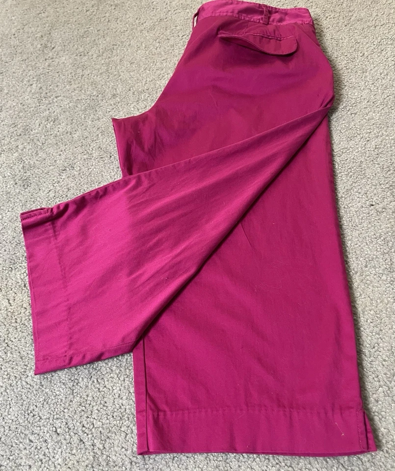 Pantalones capri Y2K George para mujer talla 16 bolsillos magenta ocio ciudad informales Foto 3 de 4