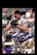 Signed Baseball Card Auto Kevin Correia 2008 Upper Deck #113 Giants