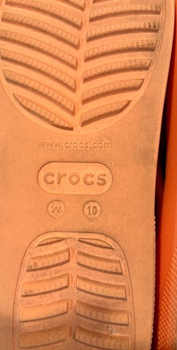 ~~ Crocs Classic Plateau Flip Flop Damen 10 orange Slipper Outdoor Sandale - Bild 6 von 6