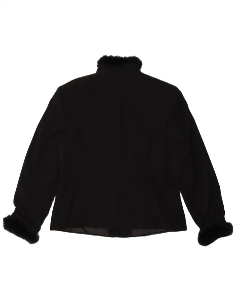 TAIFUN Womens Blazer Jacket UK 16 Large  Black Polyester BY08 - Image 2 of 3