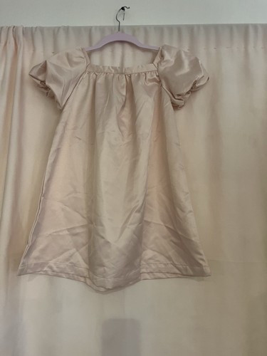 Balloon-sleeved Satin Dress - Visitar Light pink - Kids | H&M US Size 6x - Picture 4 of 8