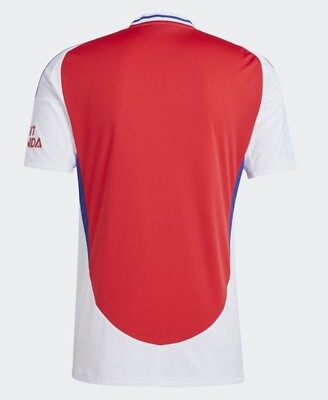 Adidas Men Arsenal FC Home Shirts Red White Soccer AFC Tee Casual