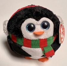 Ty Beanie Ballz 5" ICICLES Penguin 2013 Rare Retired HTF Christmas Gift