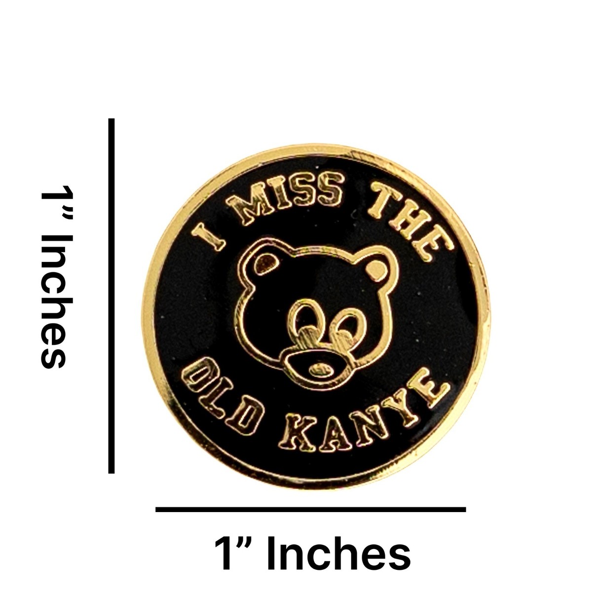 Kanye West Pin Brooch Label 