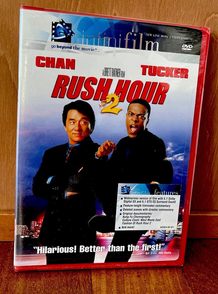 New Rush Hour 2 DVD Movie Jackie Chan Chris Tucker Action Comedy