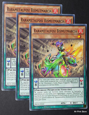Set 3X RARAMETALFOSI WISMUTMARCIA Rmetalfoes Wismugear INOV-IT Pendel YUGIOH
