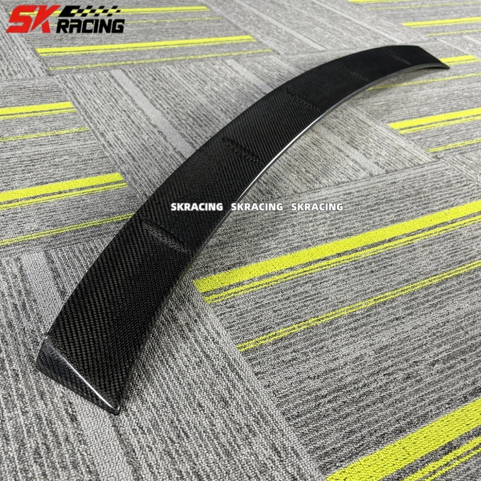 Fits For Cadillac CT6 2016-2018 Real Carbon Fiber Roof Trunk Spoiler Wing Flap - Imagem 2 de 4