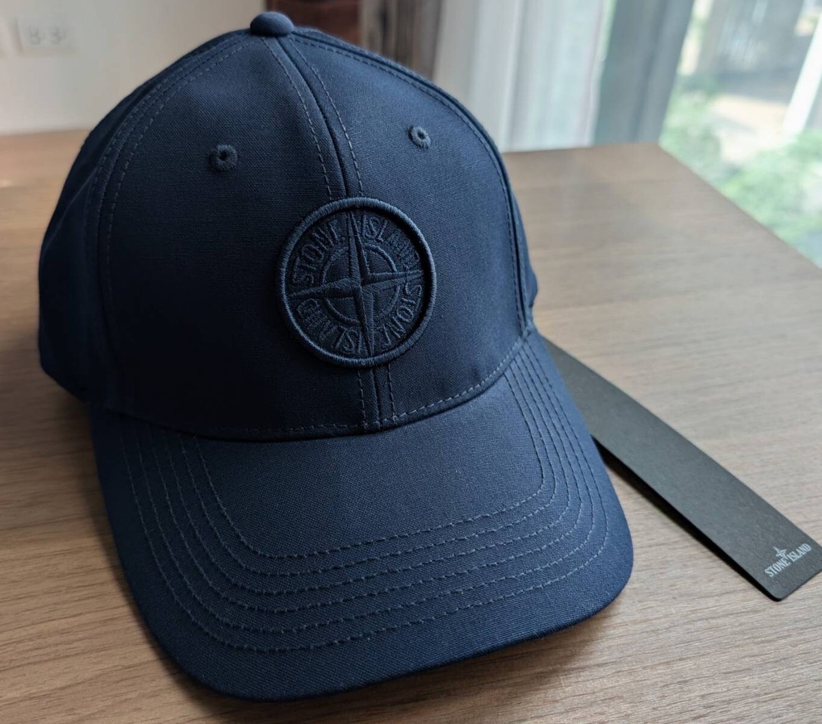 Stone Island Compass-motif Navy Baseball Cap Hat 781599661 Stone Island Compass-motif Navy Baseball Cap Hat 781599661