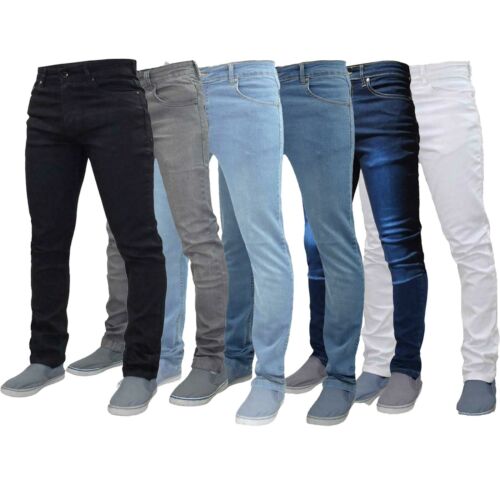 Pantalon extensible en denim décontracté G-72 homme coupe mince maigre coupe jean  - Photo 1 sur 9