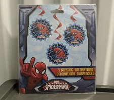 Unique Marvel Ultimate Spiderman Hanging Decorations - 3 Ct