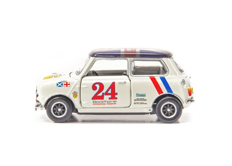 Tiny 1/50 Scale Mini Cooper Racing #24 Hesketh Racing Team Alloy Model Car Gifts - Image 3 of 4