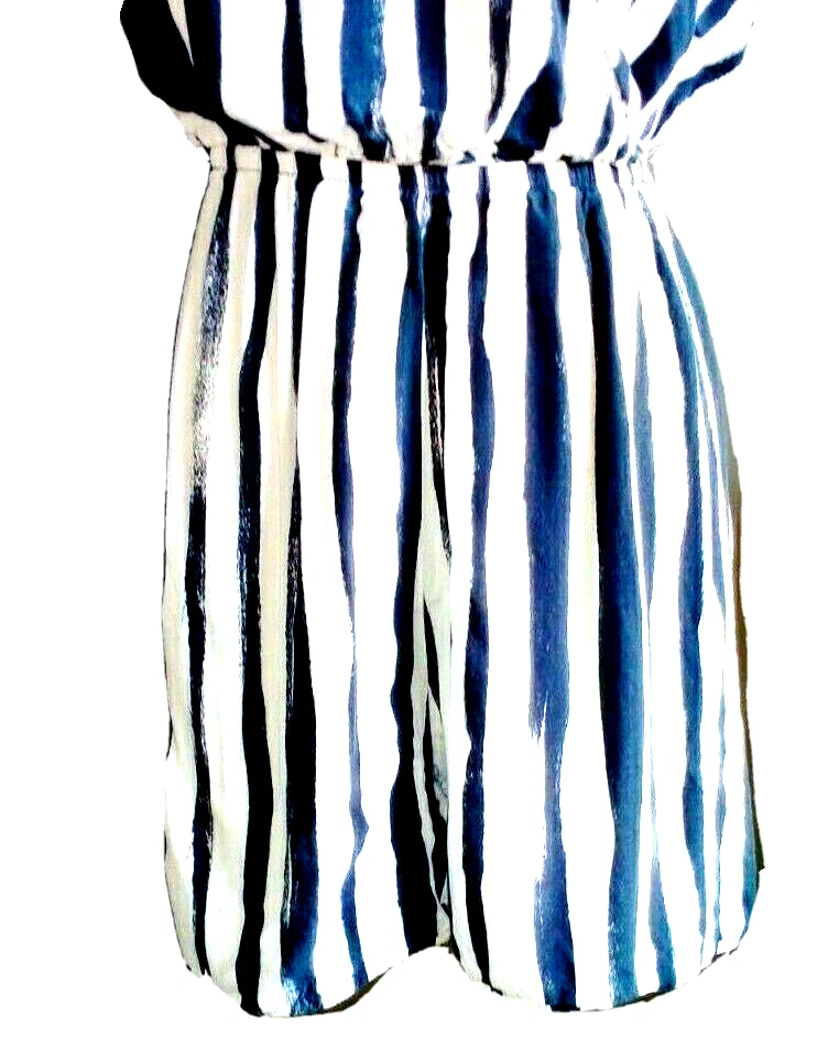 Cotton On Playsuit Womens Size S Black/White Striped Elastic Waist *VGC* - image 2 of 4