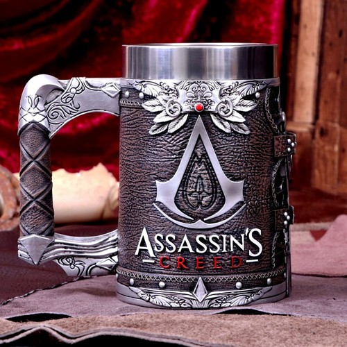 .Tankard Juego Hoja Oculta Marrón Assassins Creed con Licencia Oficial.Genial. - Imagen 7 de 8
