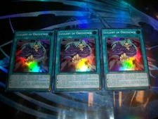 3x Lullaby of Obedience 1st Edition Super Rare RA04-EN085 Yu-Gi-Oh!
