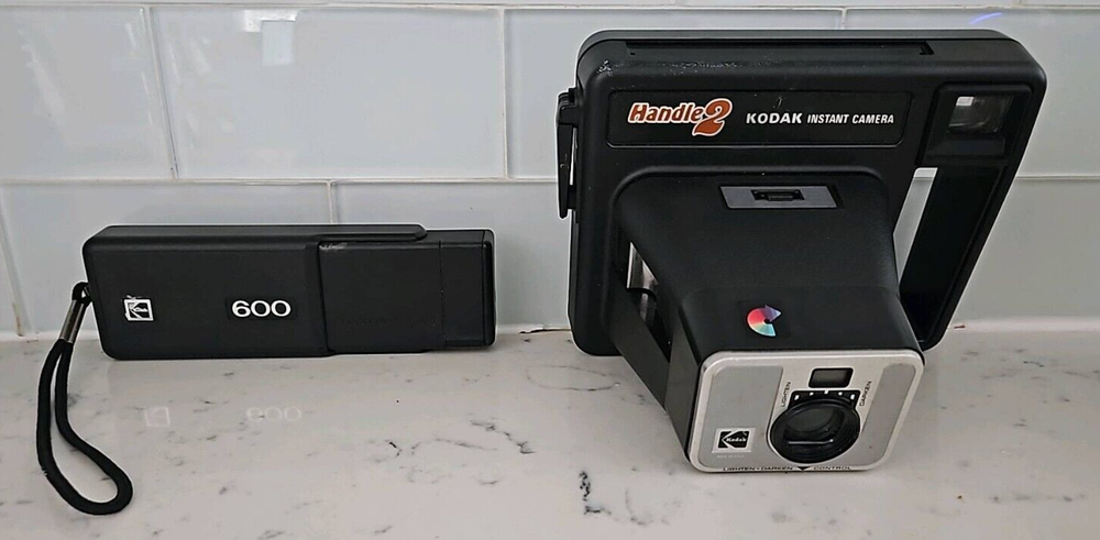 Vintage Kodak Camera Lot,(Kodak Handle 2 and Kodak 600)
