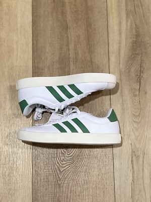 Adidas Women s VL Court 3.0 Size 9.5 White Green ID9069 Sneakers Skateboard