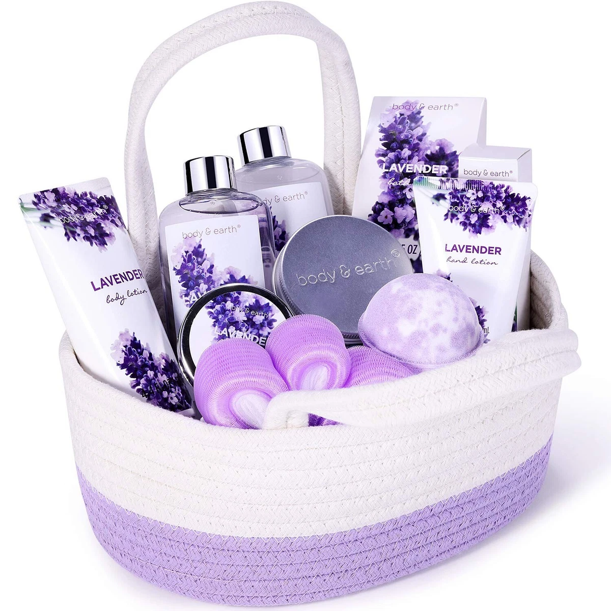 Christmas Gifts for Mom,Mom Birthday Gifts from Daughter,Personalized Spa  Body Relaxing Lavender Gifts Basket Mothers Day Gifts for Mom,Unique Gifts