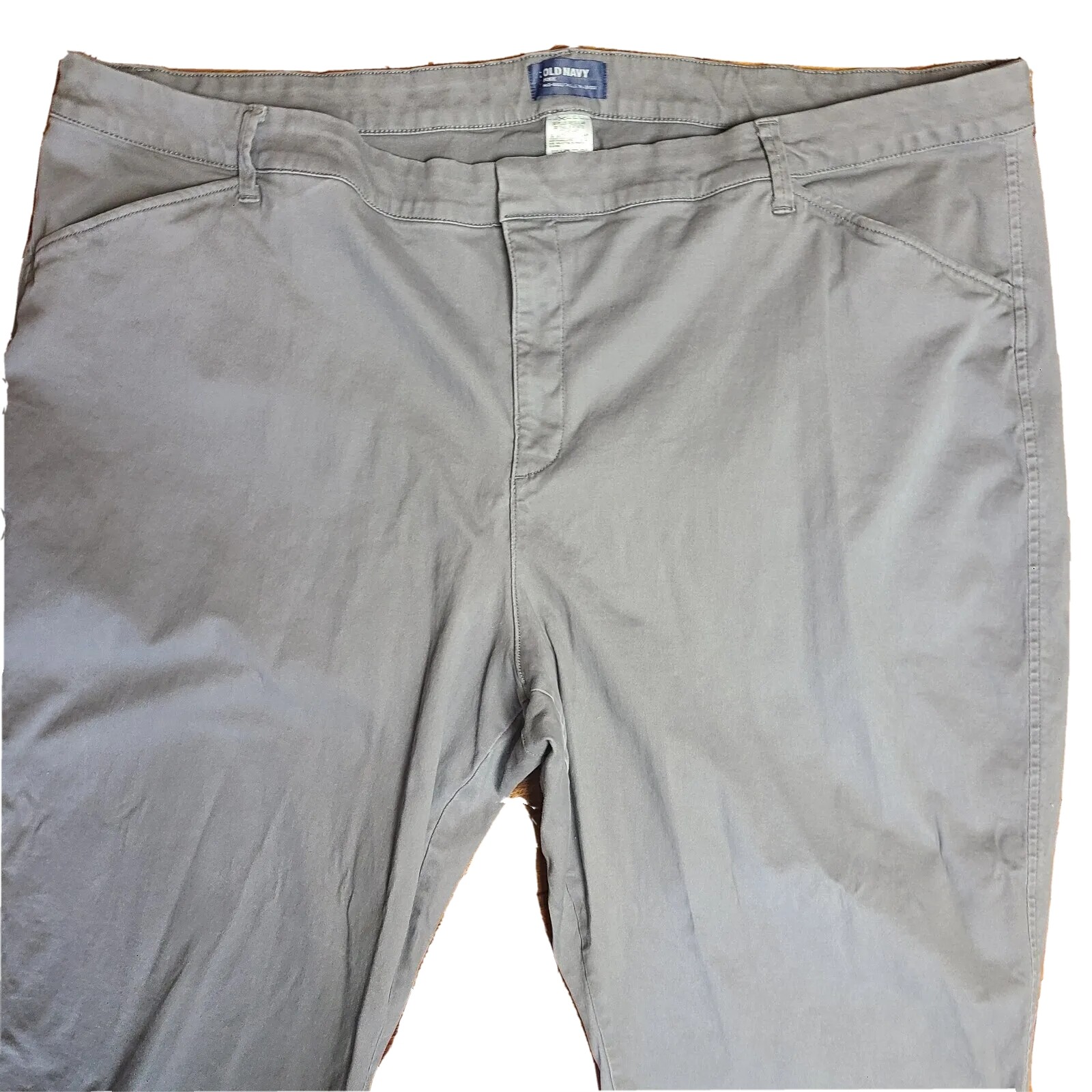 OLD NAVY Solid All Grey Gray Pixie Mid Rise Pants… - image 2