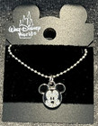 VINTAGE DIsney Parks Mickey Face Rhinestone Crystal Necklace WDW Disneyworld NEW