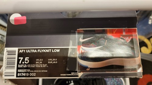 Nike Air Force 1 Ultra Flyknit Low NEW Multi Color Shoes Size 7.5 817419 002 - Picture 5 of 5