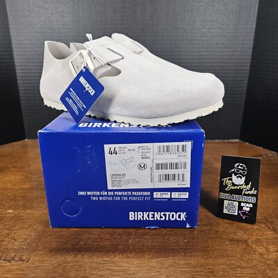 Men's Birkenstock London BS Suede Antique White Leather Regular US