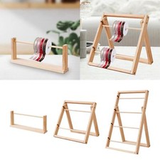 Wooden Ribbon Organizer, Ribbon Storage Rack, Space Saving Spool Dispenser,