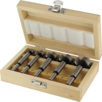 Forstnerbohrer Satz 5 Tlg. Holzbohrer Astlochbohrer Zentrierspitze Ø15-35Mm Set