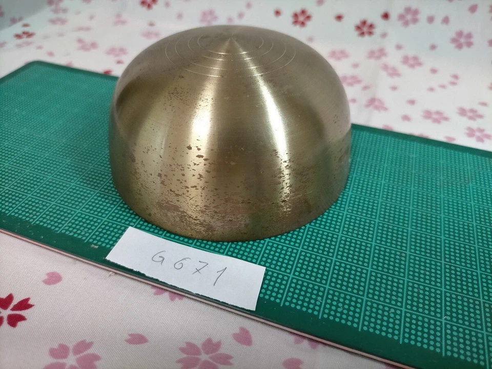 3.406" Japanese Vintage Buddhist Bell G671 Long and Short Wavelengths - Image 2 of 3