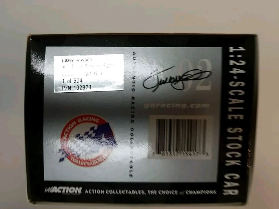 Casey Atwood 7 Sirius Radio 2002 Intrepid R/T 1:24 banco de ação fundido novo na caixa  - Imagem 3 de 4