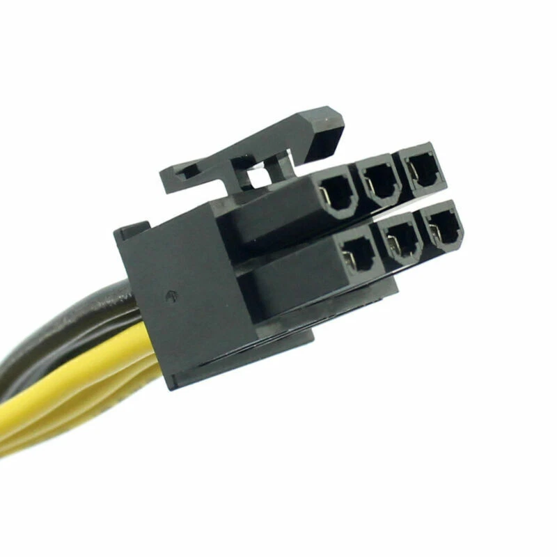 PCI-E PCI Express 6Pin to Dual 2-Port 8Pin 6+2 Pin Adapter GPU Video Card Cable - Image 4 of 4