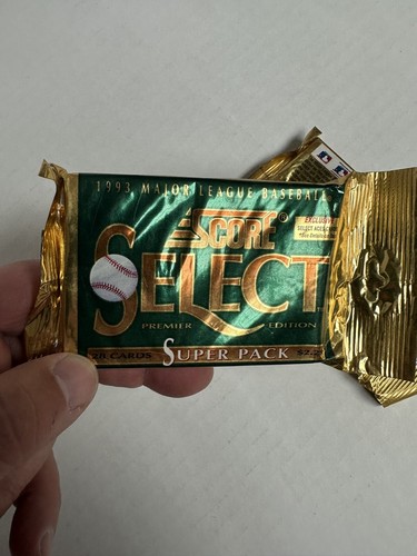 1993 SCORE SELECT MLB Card Super Pack Premier Edition 28 Cards 2 Packs Sealed - Picture 5 of 6
