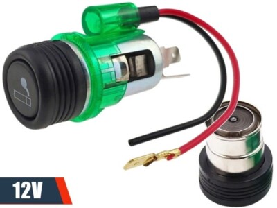 vw t4 cigarette lighter 12V Cigarette Lighter & Socket Green For VW TRANSPORTER T4 T5 MULTIVAN V