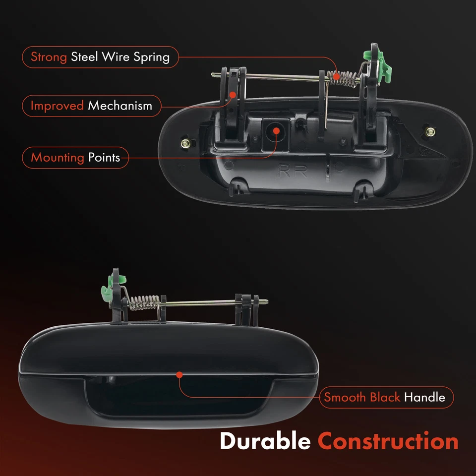 Manija de puerta exterior negra para pasajero trasero para Chevy Trailblazer EXT GMC Envoy XL Foto 4 de 4