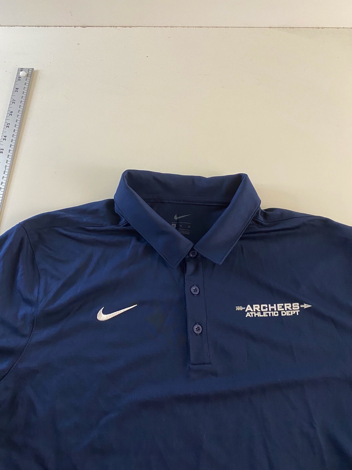 Nike Archers Athletic Department POLO SHIRT XL Extra … Gem