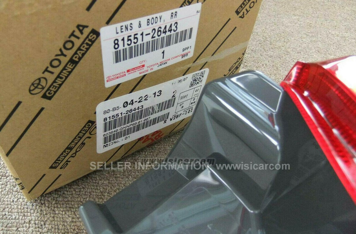 M TOYOTA HIACE KDH206 LENS, REAR COMBINATION LAMP, RH 81551-26443 | eBay