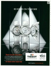TISSOT WATCH Magazine Print Ad jewel 160th ANNIVERSARY POWERMATIC 80 1pgVTG 2013