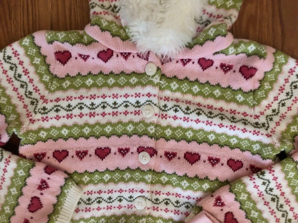 Gymboree Girls 2 piezas. Suéter con Capucha Usado Out Fit y Pantalones Elásticos Rosa Nuevos Talla 7-8 Foto 2 de 4