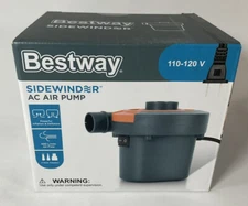 NEW In Box! Bestway Sidewinder AC Airpump 110-120v w/ 3 Valve Adapters