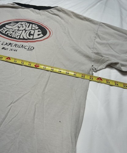 Vintage 90s The Jesus Experience Tshirt Size XL Bridewear Skater Distressed USA - Picture 13 of 14