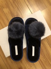 carvela pom pom slippers