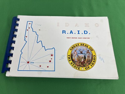 Vintage Amateur Radio Idaho Directory, R.A.I.D. Third Edition 1995 Ham