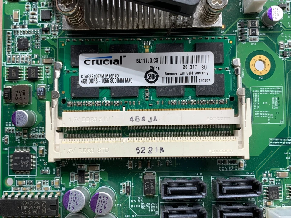 AAEON Pike2 Industrial Motherboard Intel Atom N550 4GB DDR3 w/ Heatsink 134083-1 - Image 4 of 4