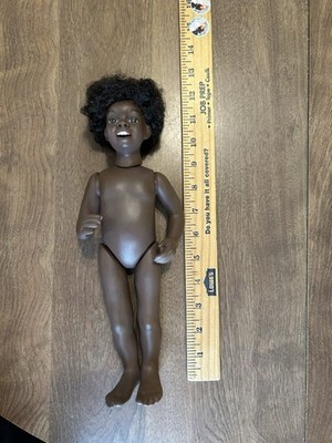 VINTAGE PORCELAIN DOLL AFRICAN AMERICAN 1966 NICODEMUS 11.5  Maggie Head Kane