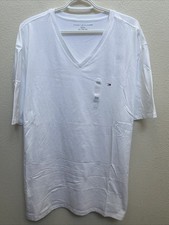 NWT Tommy Hilfiger V-Neck Short Sleeve T-Shirt 2XL White XXL