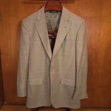 Brooks Brothers Sport Coat Blazer 42L 43L Made In USA Glencheck Plaid Green