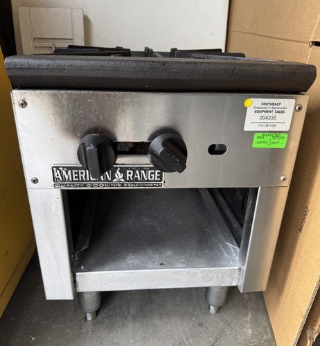 American Range ARSP-18-2 18" Heavy Duty 3-Ring Double Burner Stock Pot Stove