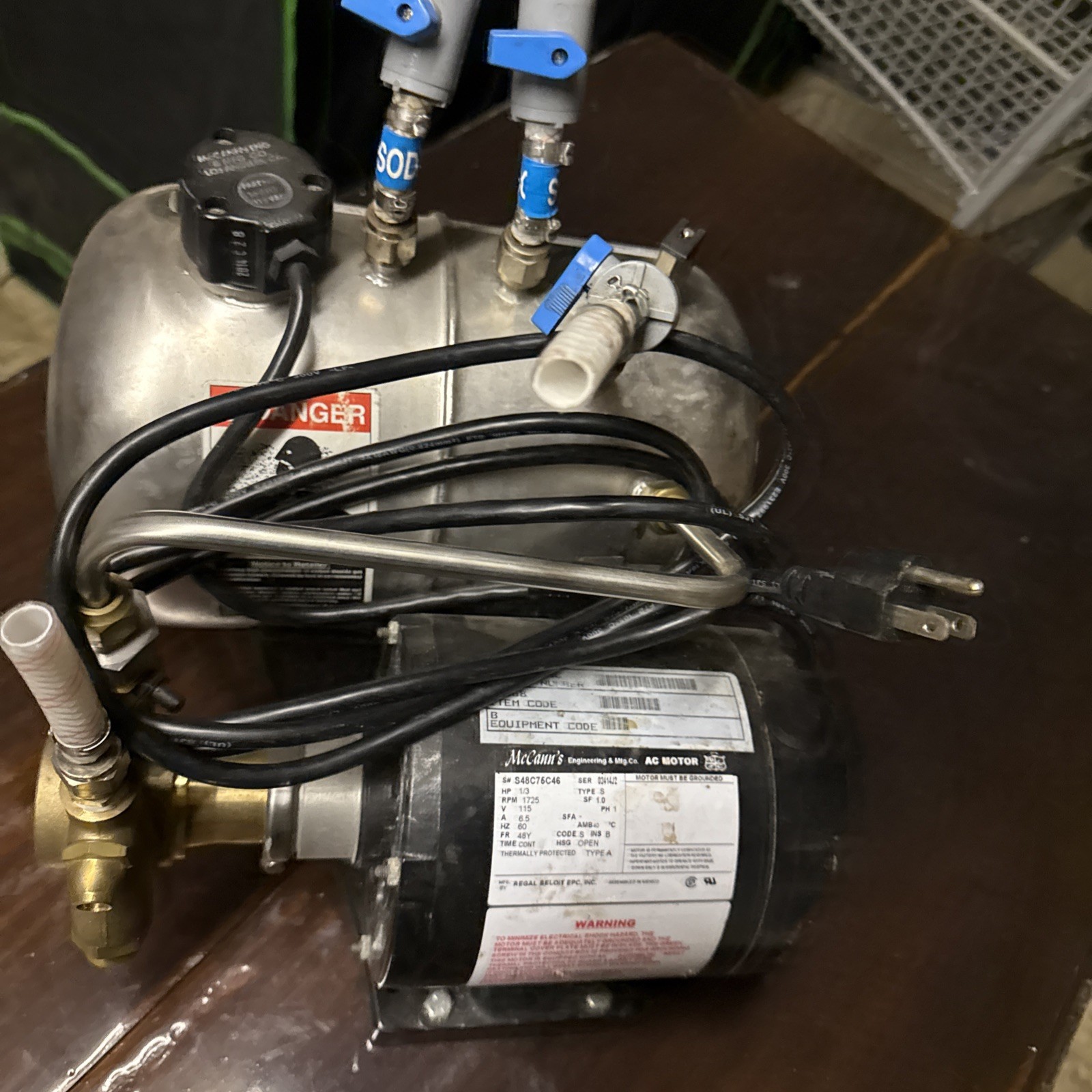 Carbonator Pump for Soda Fountan McCanns  