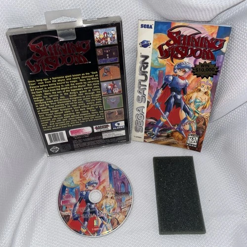 VGC Sega Saturn SHINING WISDOM Complete in Box with Registration Card TESTED