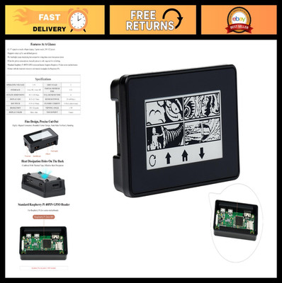 2.13'' Touch E-Paper Display for Raspberry Pi Zero 2 W & Zero W - 250x122 E-Ink,